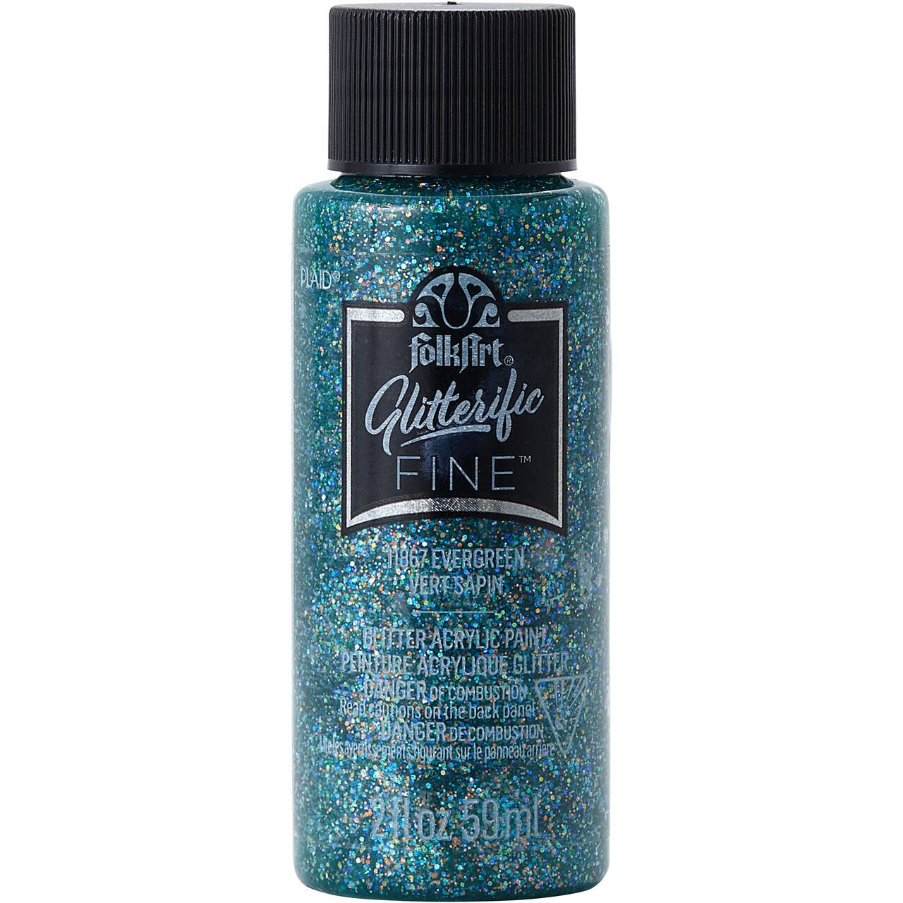 12 Pack: FolkArt® Glitterific Fine™ Glitter Acrylic Paint